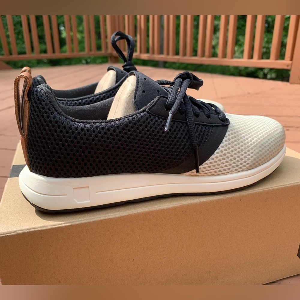 York Athletics black and white sneakers